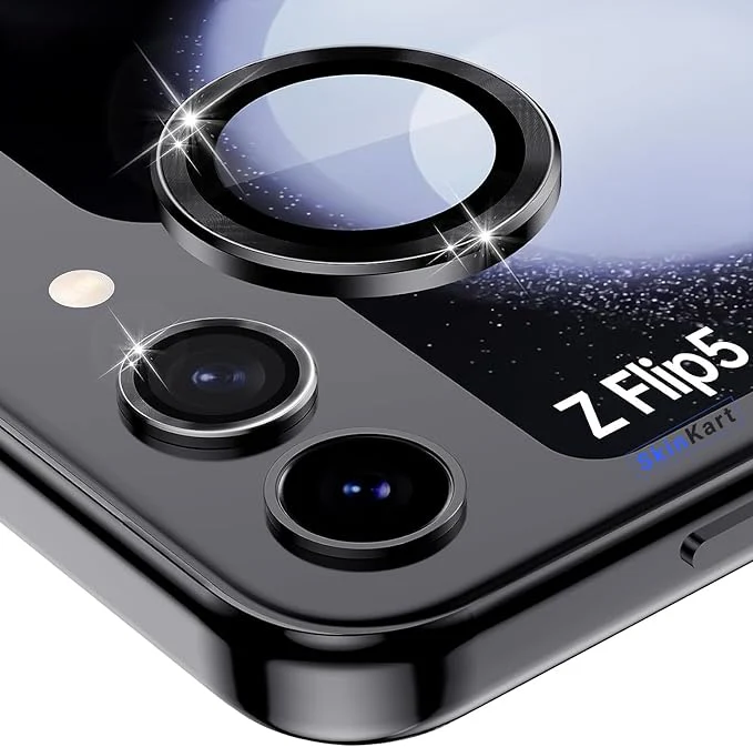 Green Metallic camera ring lens guard for Samsung Galaxy Z Flip 6 - Image 8