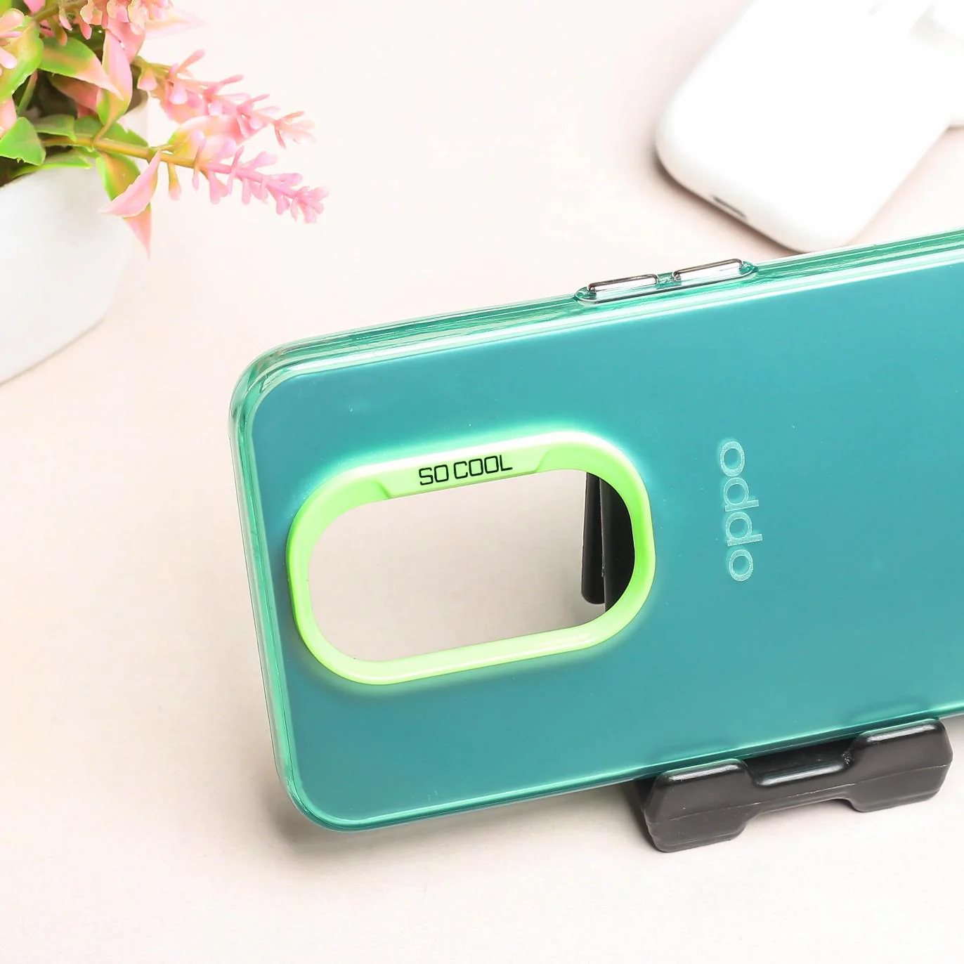 Green Rgiem Slim Slicone Non-Yellowing Protective Case for Oppo A5 2020 - Image 3