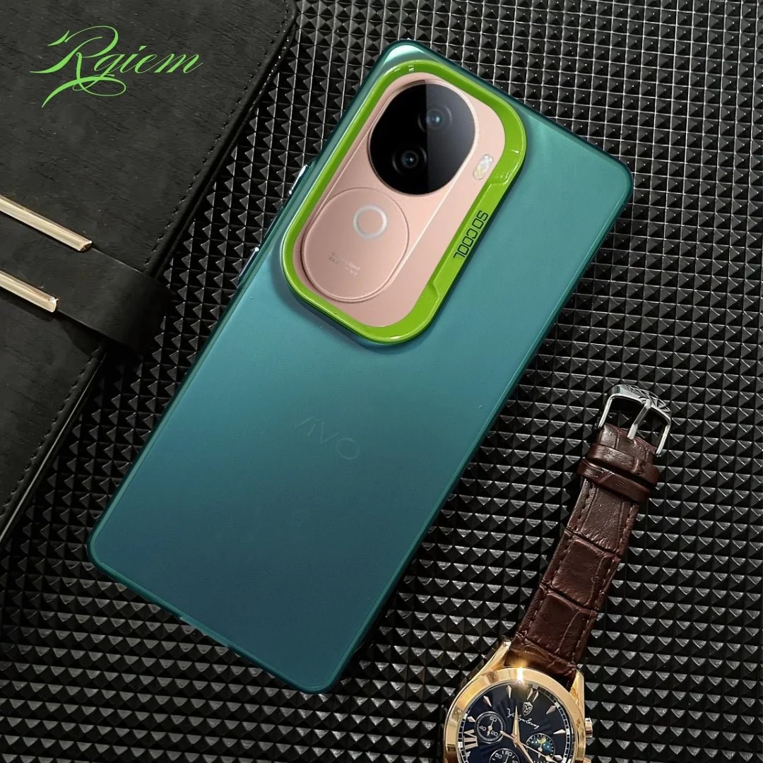 Green Rgiem Slim Slicone Non-Yellowing Protective Case for Vivo V40E