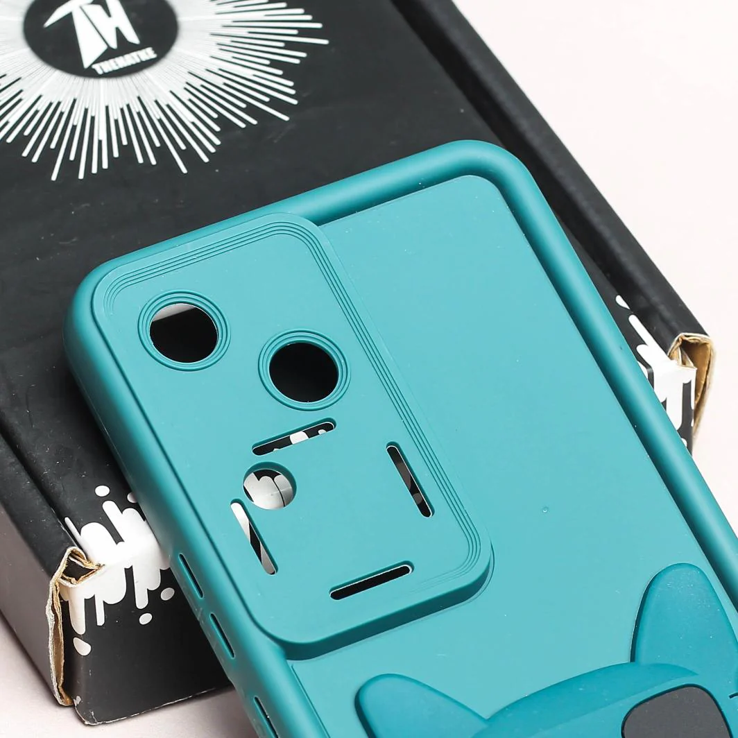 Green SHOUNENN BULLDOG Silicone case for Vivo V30 - Image 4
