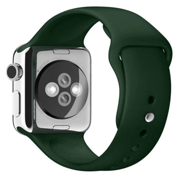 Green Plain Silicone Strap For Watch Series 3 (42mm/44mm/45mm/46mm/49mm) - Image 5