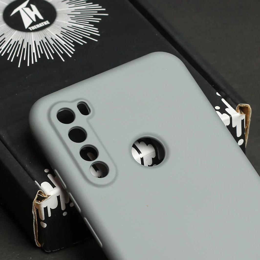 Grey Camera Original Silicone Case for Redmi Note 8 - Image 4