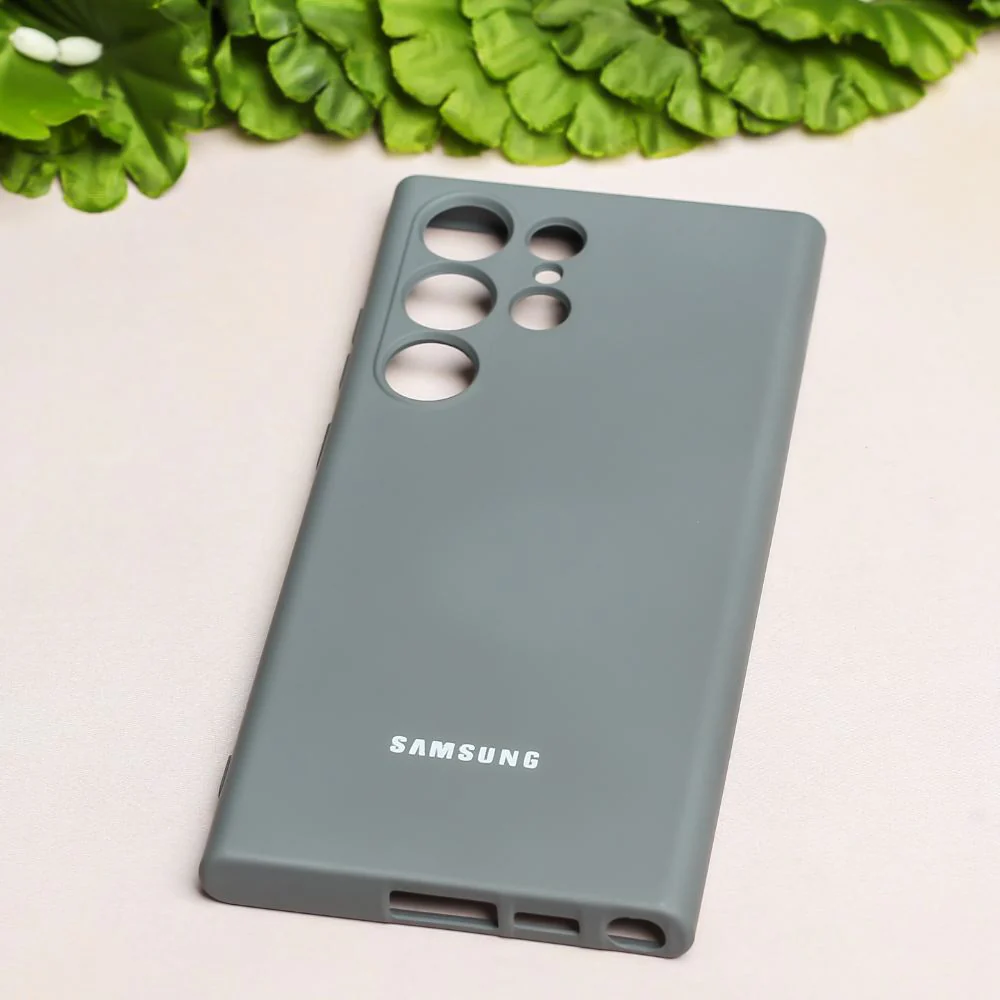 Grey Camera Original Silicone case for Samsung S22 Ultra - Image 2