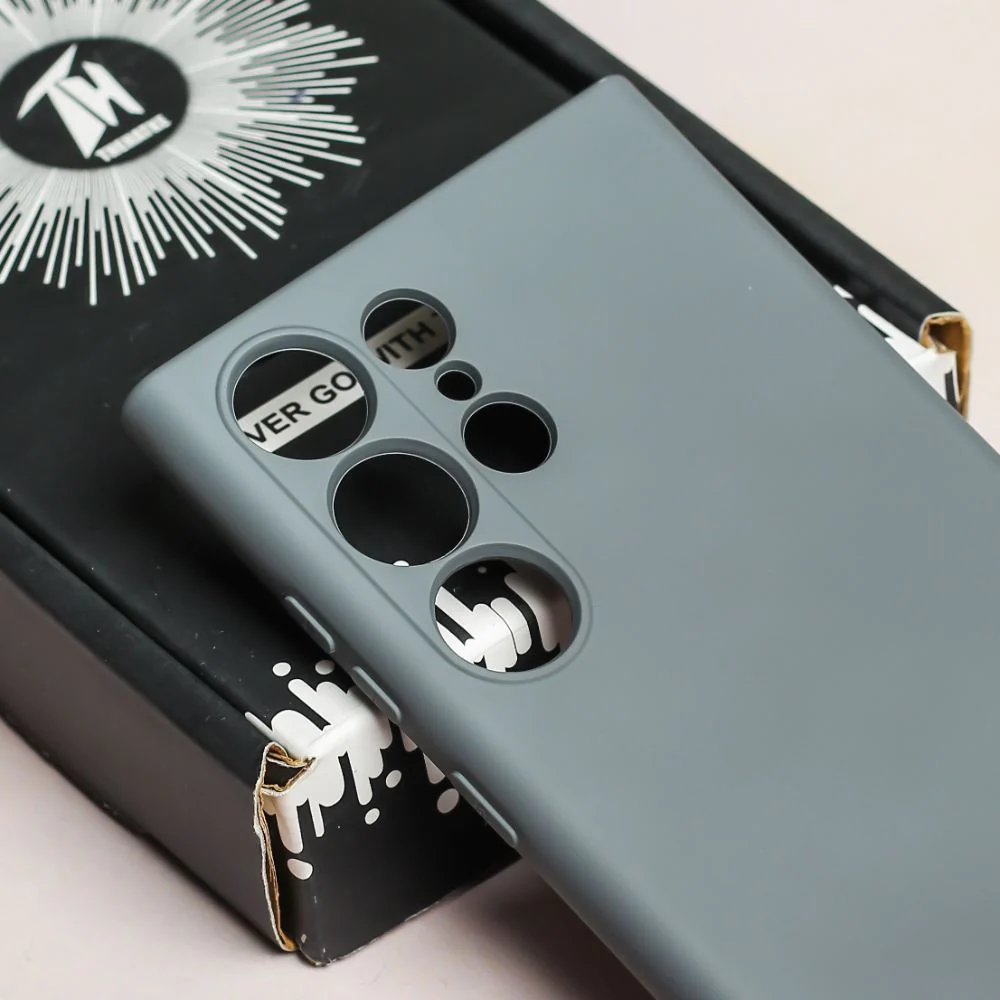 Grey Camera Original Silicone case for Samsung S23 Ultra - Image 4