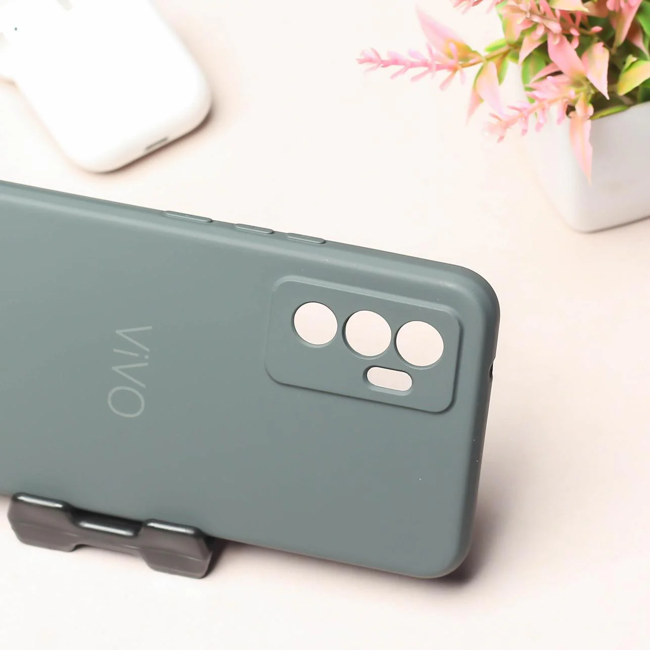 Grey Camera Original Silicone case for Vivo V23e - Image 3