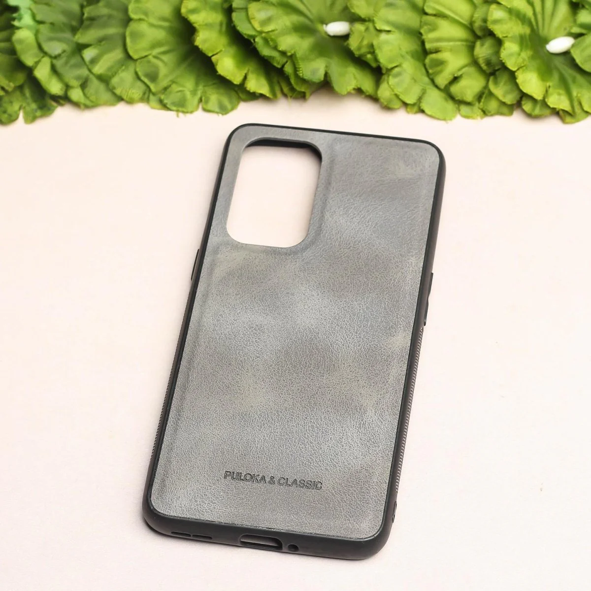 Grey Classic Leather Case for Oneplus 9 - Image 2