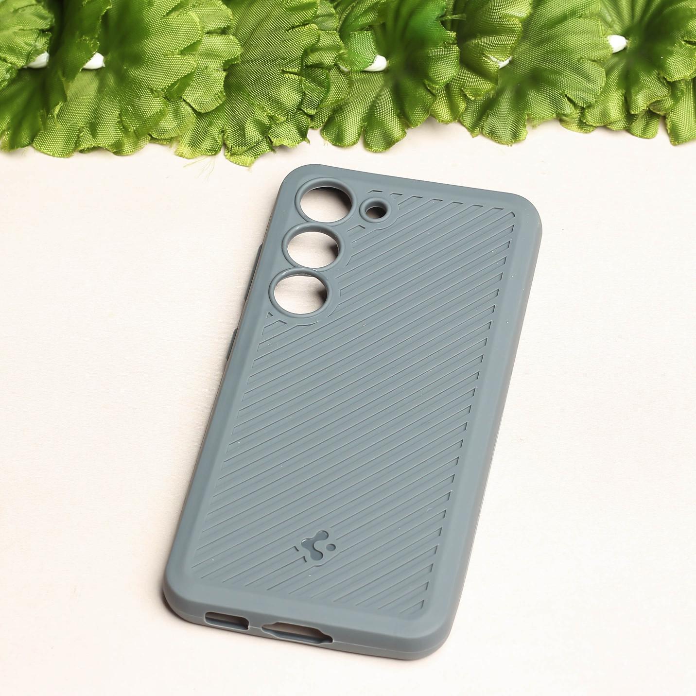 Grey Line Wave Silicone Case for Samsung S23 - Image 2