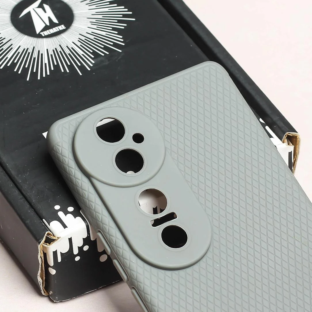 Grey Line Wave Silicone Case for Vivo V40 - Image 4