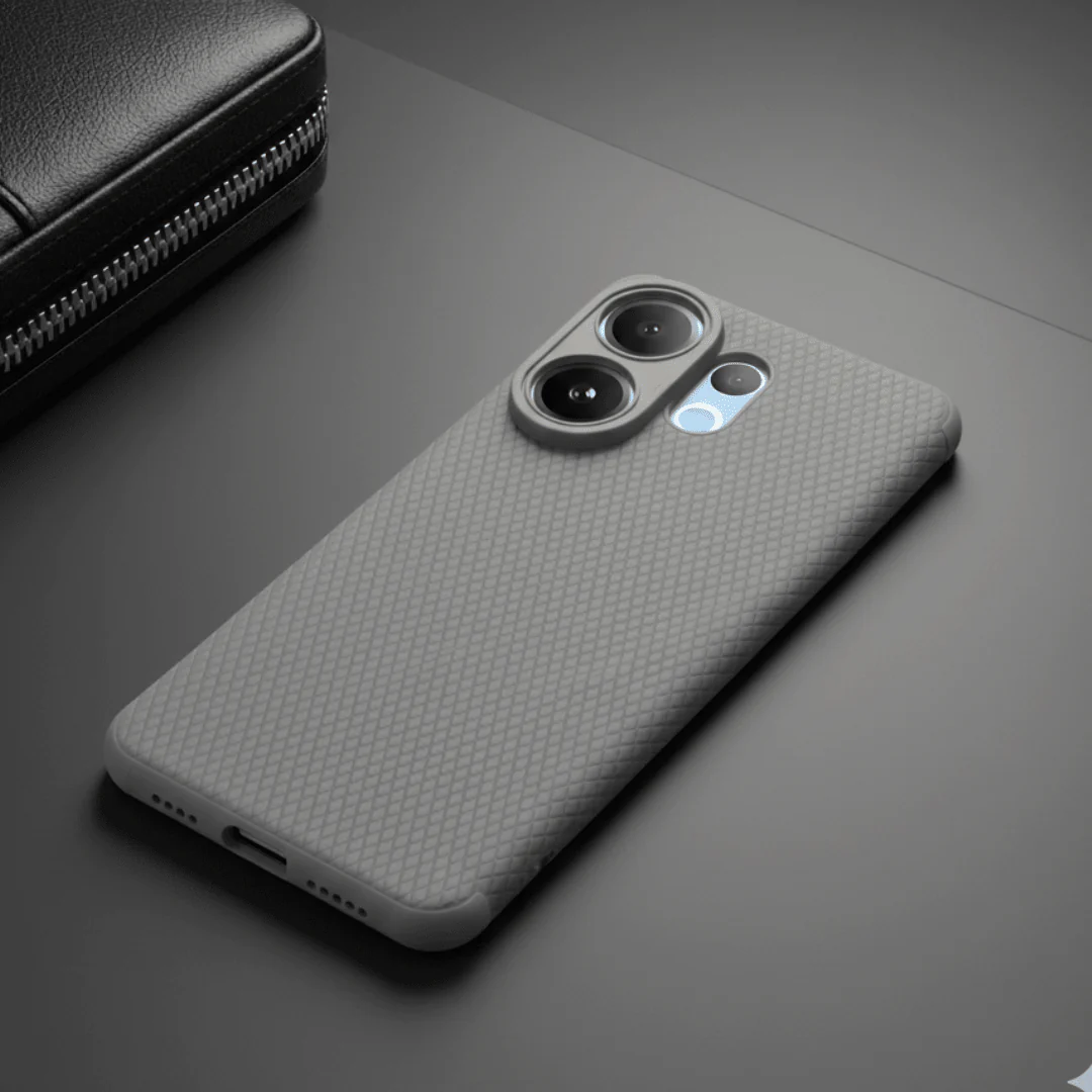 Grey Line Wave Silicone Case for Vivo V60