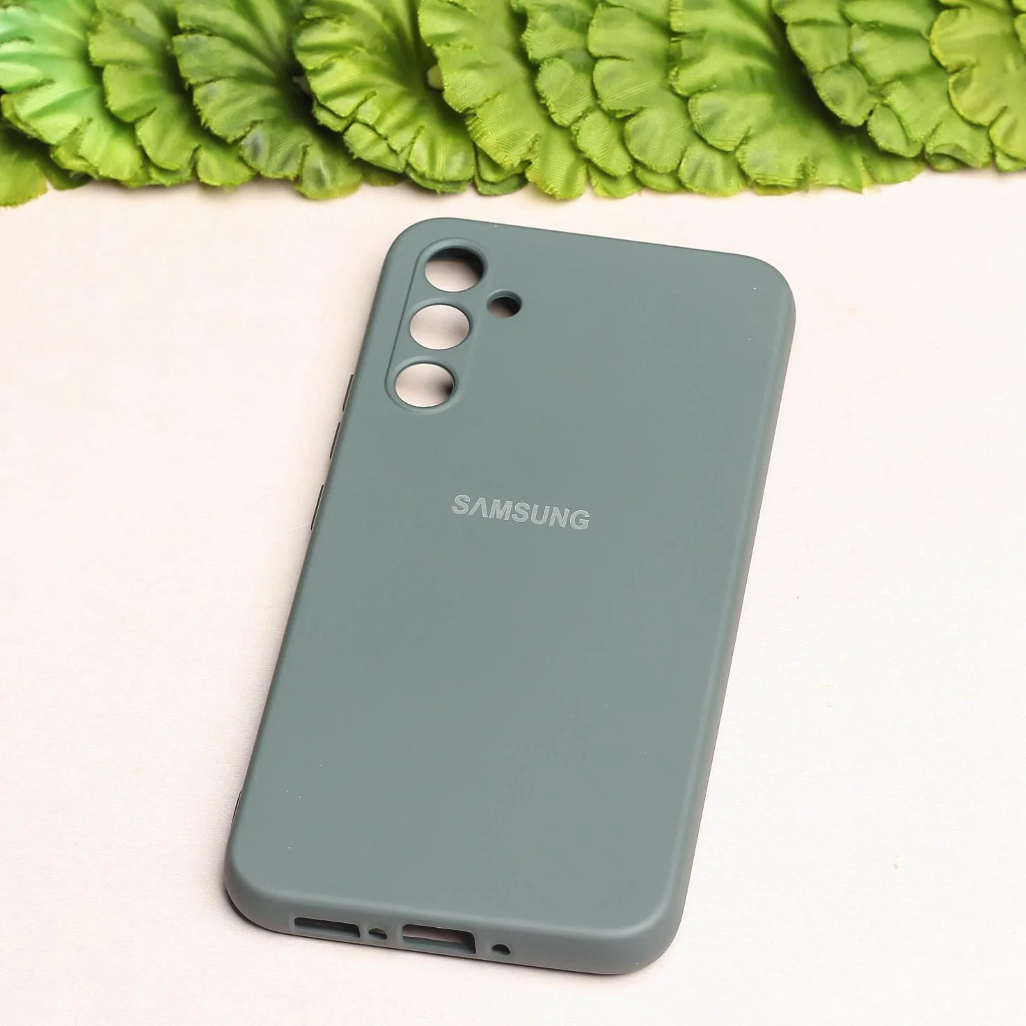 Grey Original Camera Safe Silicone case for Samsung S23 FE - Image 2