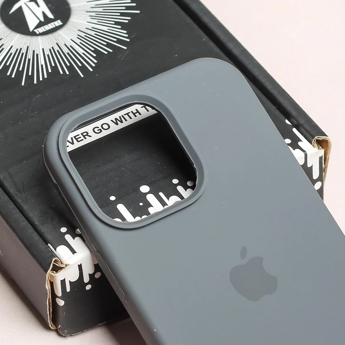 Grey Original Silicone case for Apple Iphone 11 Pro Max - Image 4