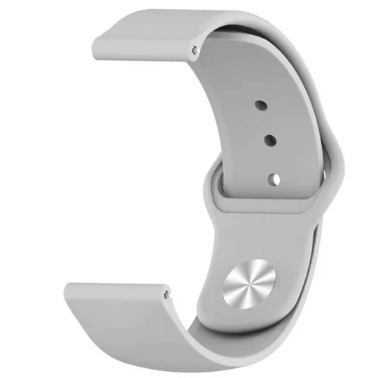 Grey Plain Silicone Strap For Watch Series 6 (42mm/44mm/45mm/46mm/49mm) - Image 2