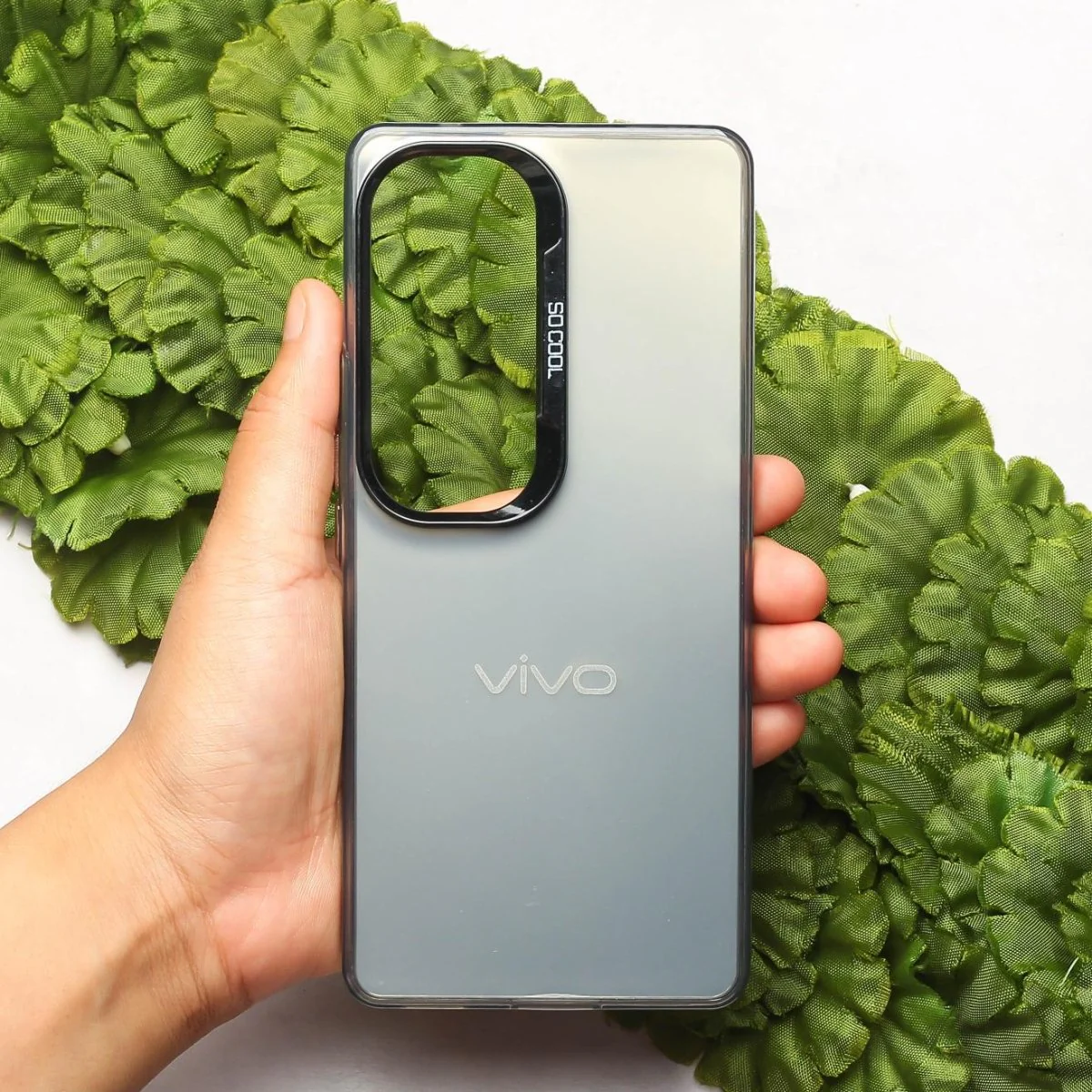 Grey Rgiem Slim Slicone Non-Yellowing Protective Case for Vivo V40