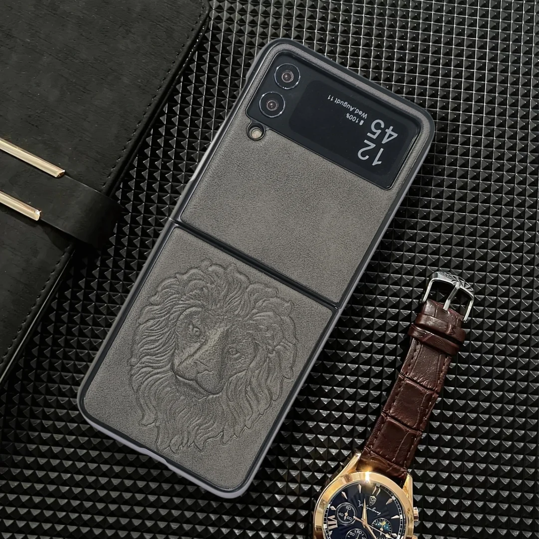 Grey Royal King Silicone Case for Samsung Galaxy Z FLIP 3 - Image 6