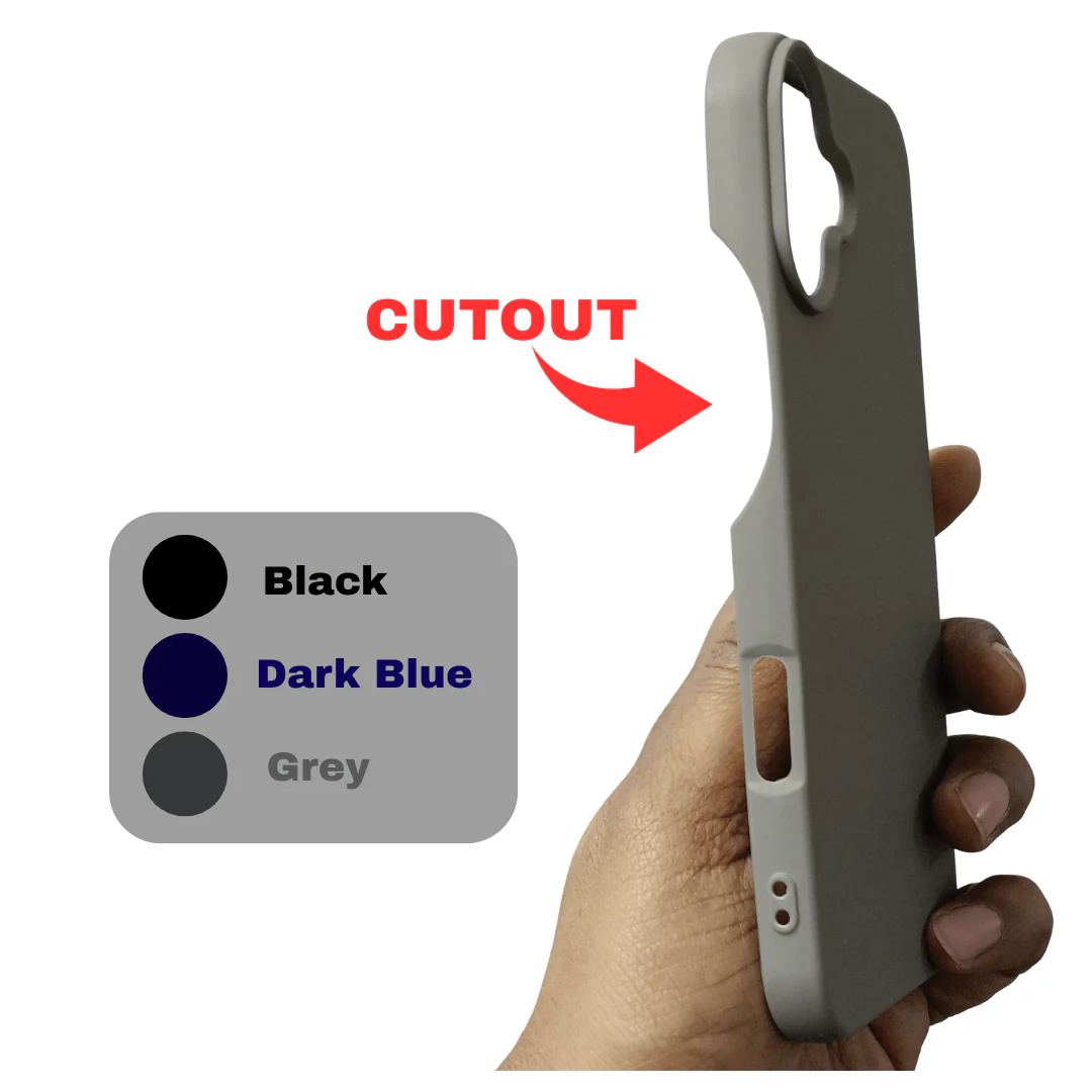 Grey Silicone Case for Apple Iphone 16 Plus - Image 2