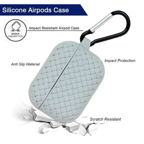 Grey Stylish Silicone Case For Apple Airpods 4 - Image 4
