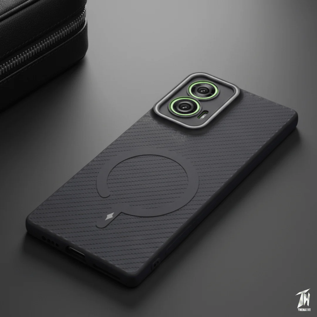 Gripon Black (Grey RING)Silicone Case for Motorola G85