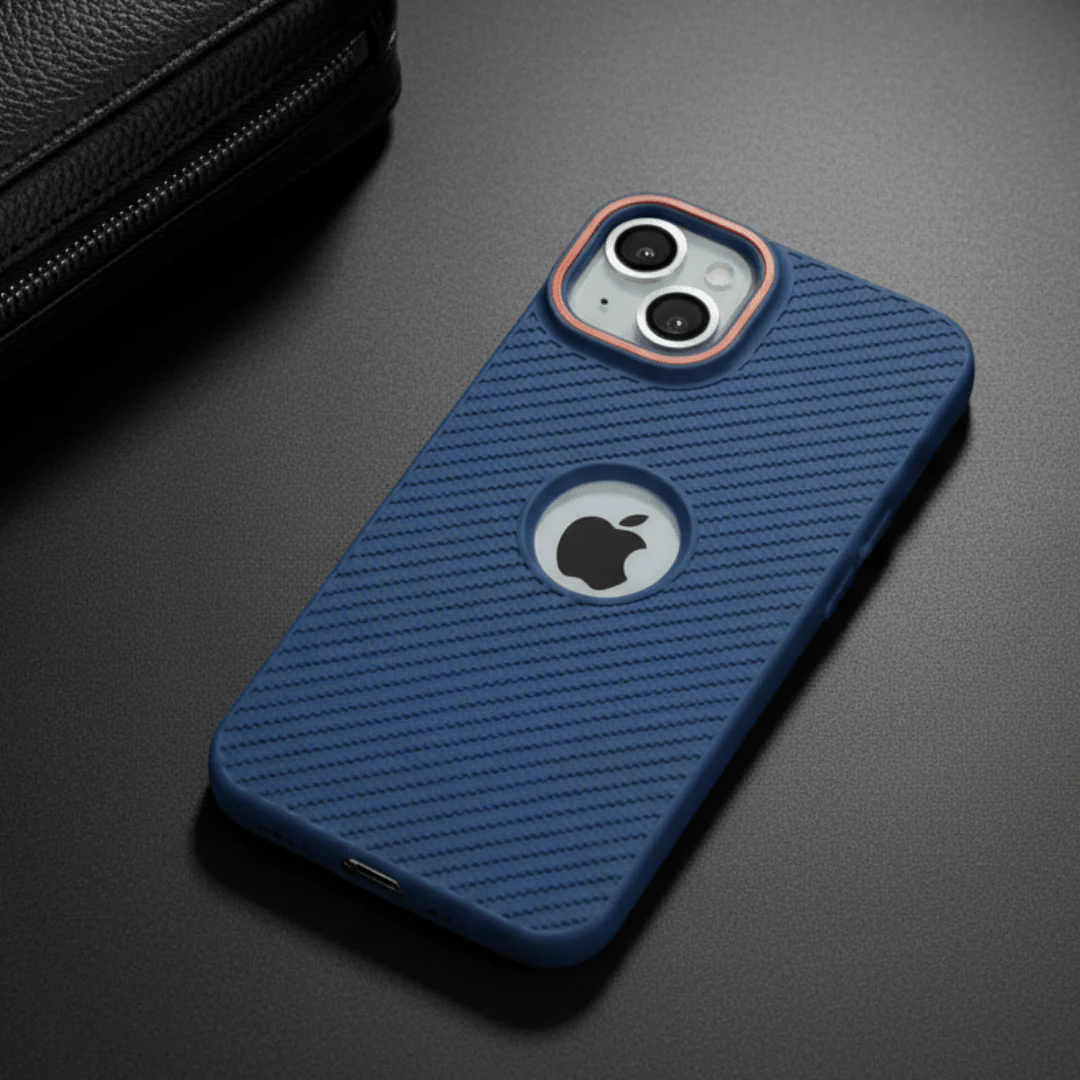 Gripon Dark Blue Silicone Case for Apple Apple iphone 15