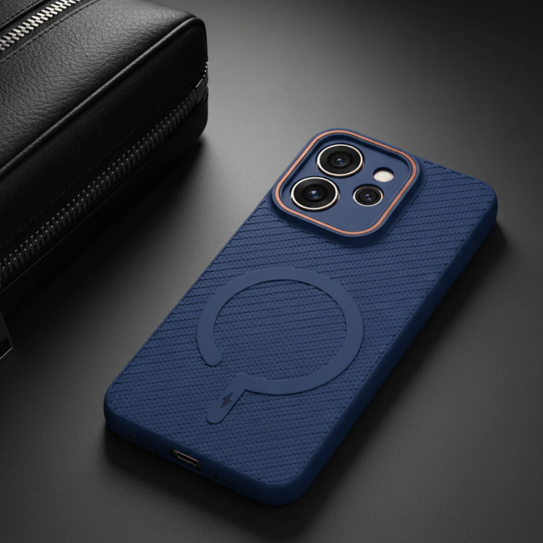Gripon Dark Blue Silicone Case for Oppo Reno 15 Pro