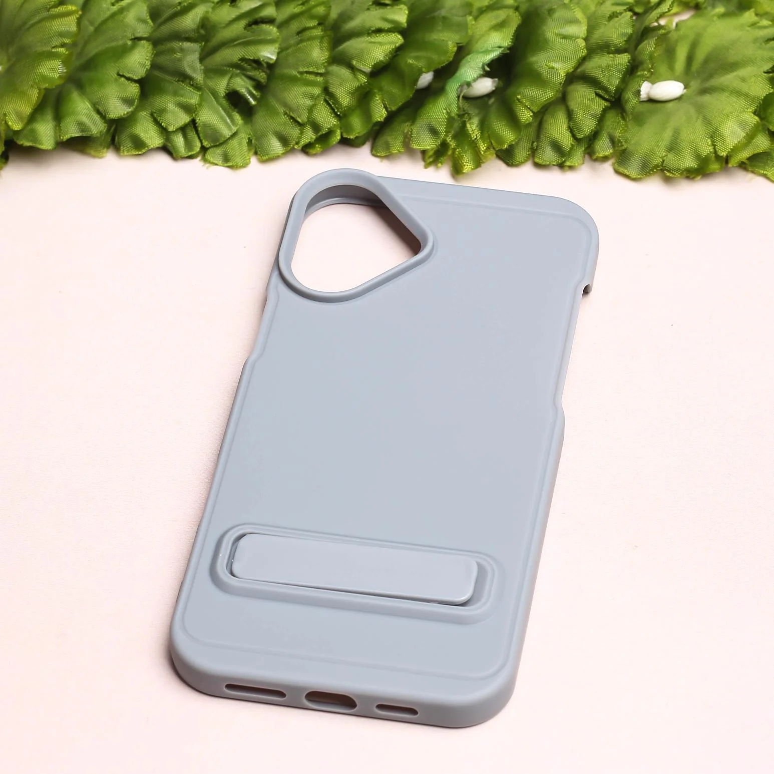GripStand Cloud blue Silicone case for Apple iphone 16 Plus - Image 2