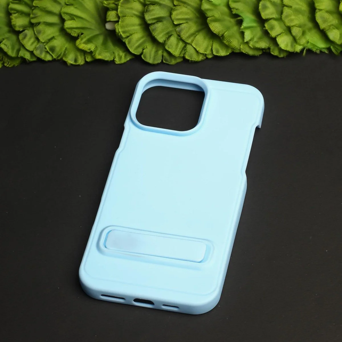 GripStand Light Blue Silicone case for Apple iphone 16 Pro Max - Image 2