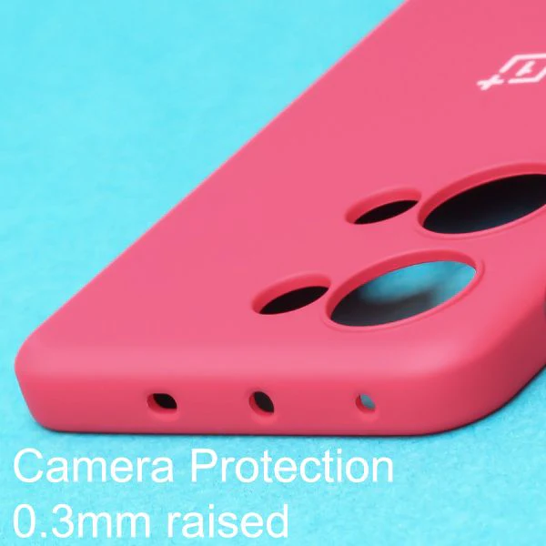 Dark Pink Original Silicone Case for Oneplus Nord 3 - Image 4