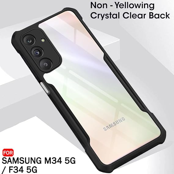 Hybrid shockproof transparent Safe Silicone case for Samsung M34 5G - Image 2