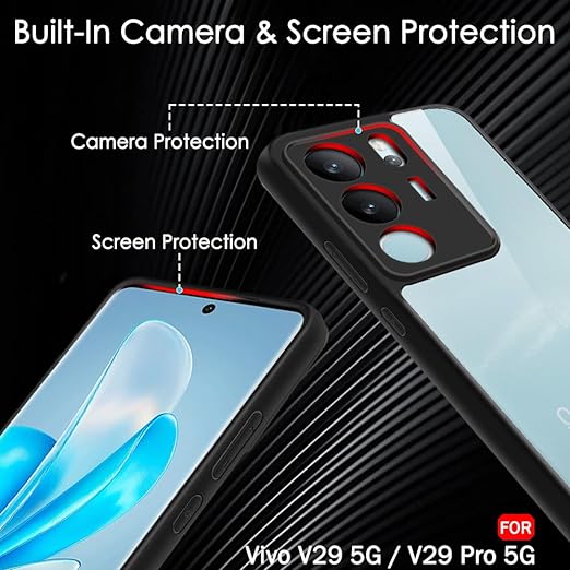 Hybrid Shockproof Transparent Silicone Case for Vivo V29 Pro 5G - Image 5