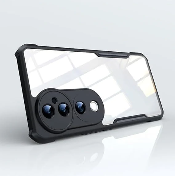 Hybrid Shockproof Transparent Silicone Case for Vivo V40 - Image 3
