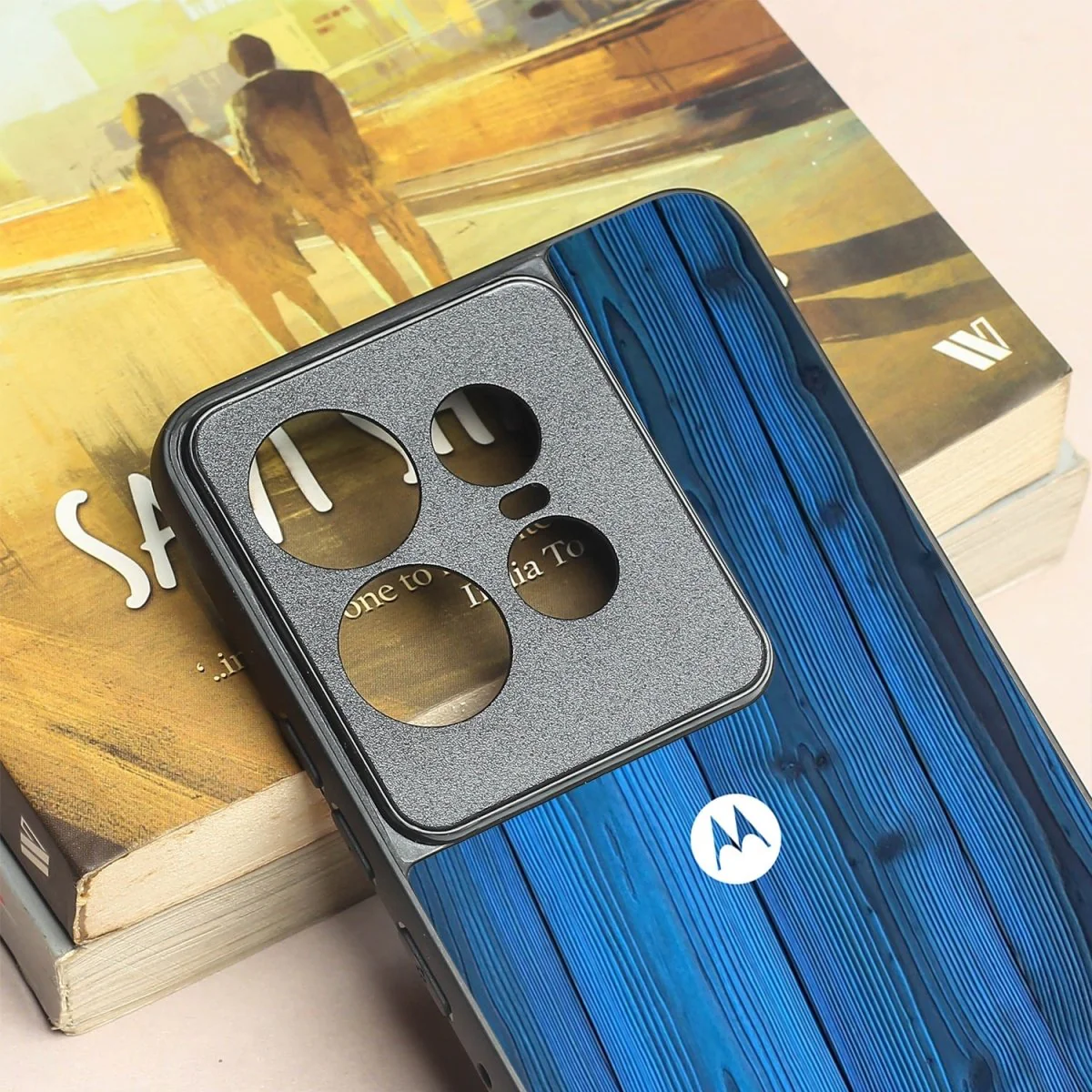 Indigo Planks metal back case for Motorola Edge 50 Pro - Image 3