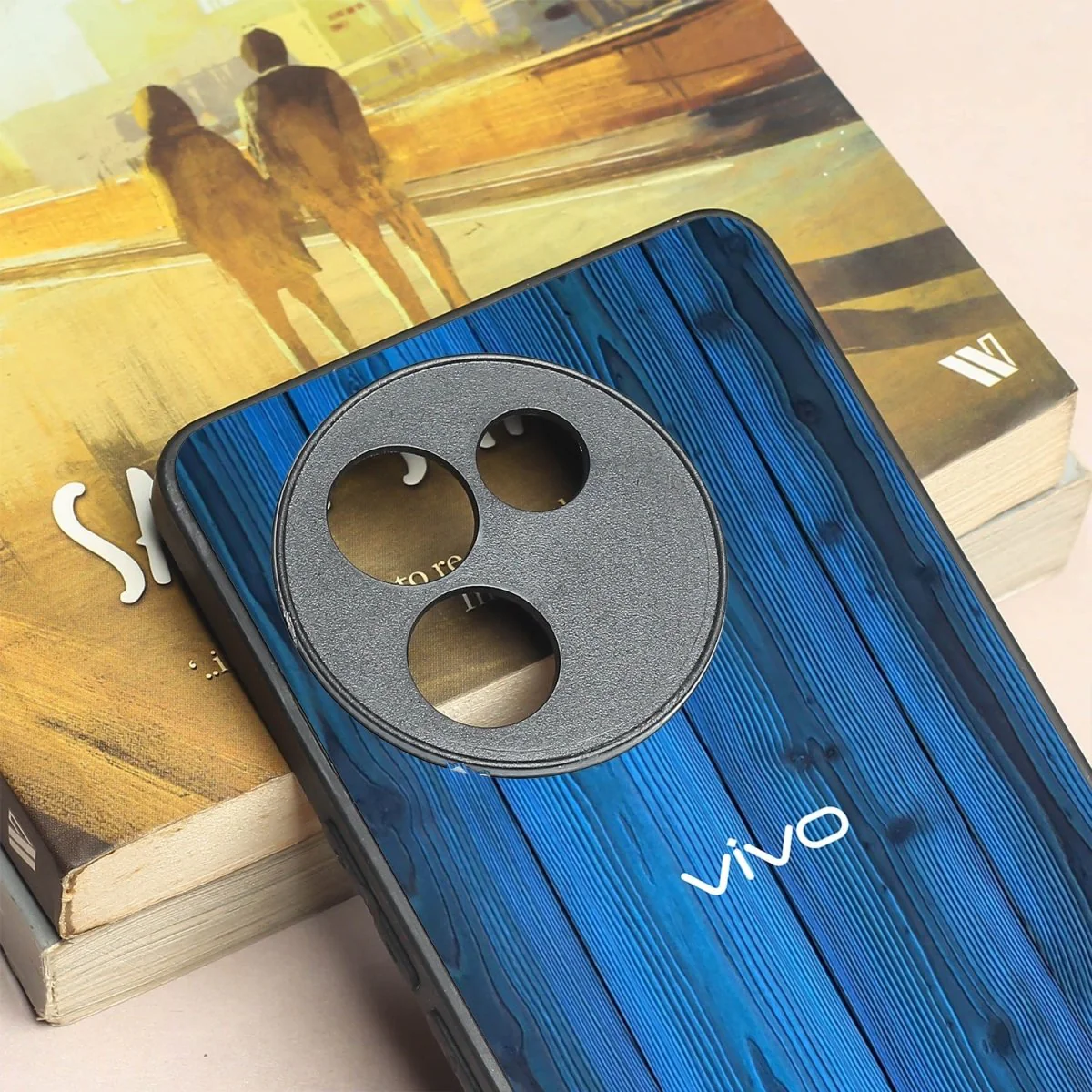 Indigo Planks metal back case for Vivo V30e - Image 3