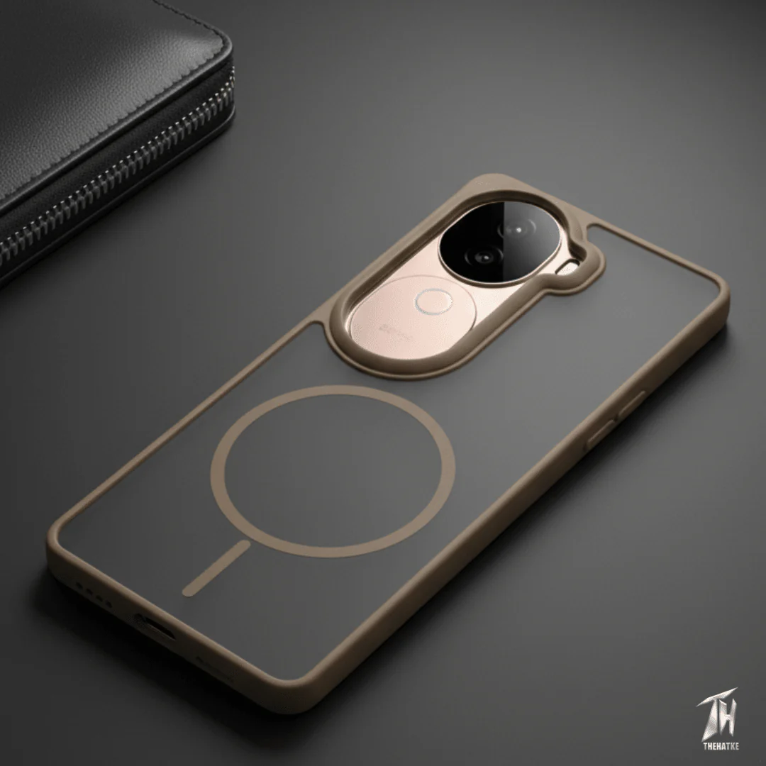 KYRON Brown Matte  Case for Vivo V40e