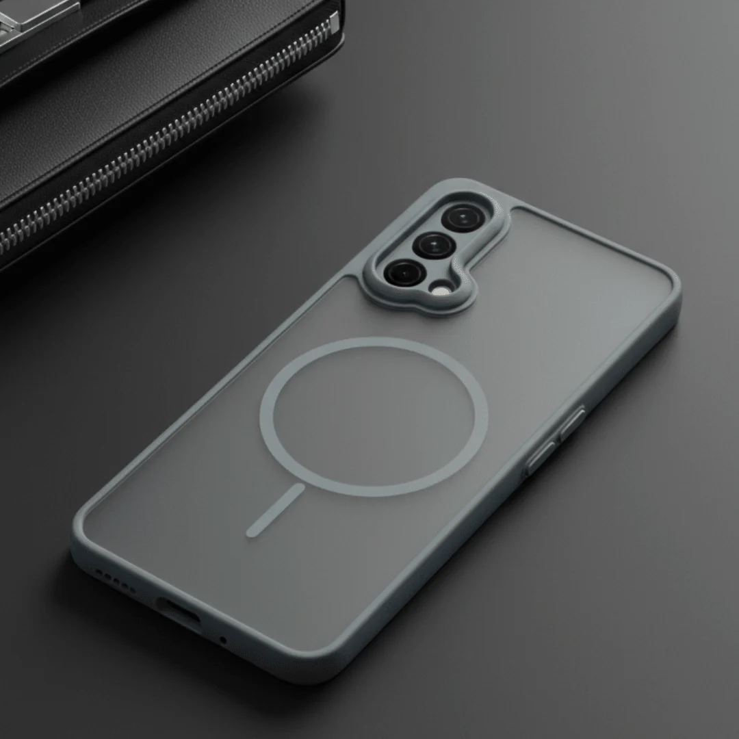 KYRON Grey Camera Protection Matte Case for Oneplus Nord CE