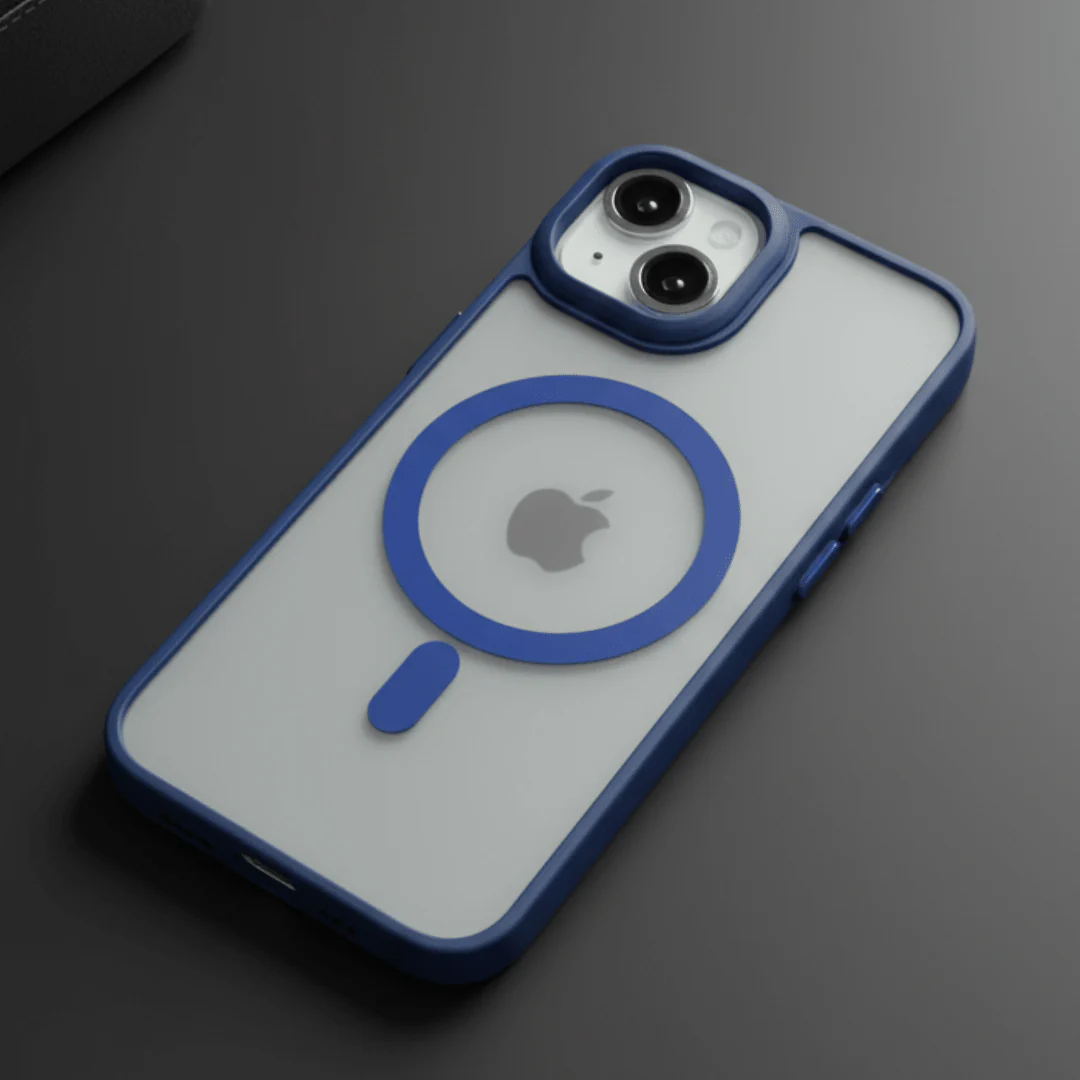 KYRON Matte Dark Blue Case for Apple Iphone 14 plus