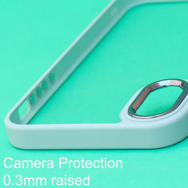 Lavender Blue Metal Safe Transparent Case for Apple iphone X/Xs - Image 4
