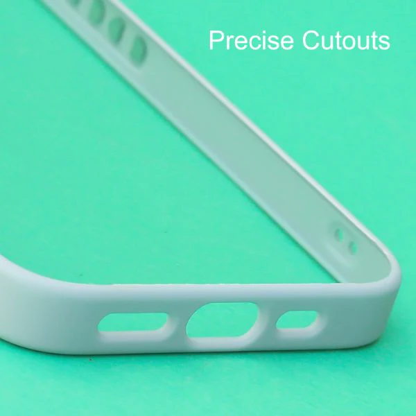 Lavender Blue Metal Safe Transparent Case for Apple iphone 13 - Image 5