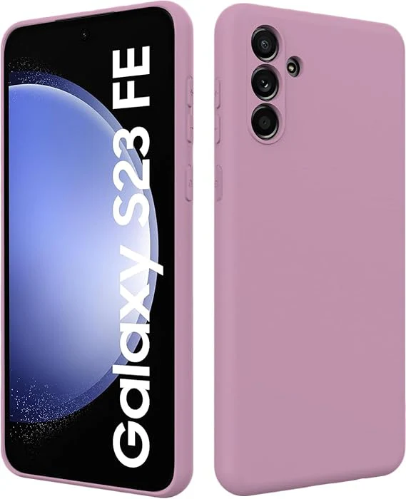 Purple Original Camera Safe Silicone case for Samsung S23 Plus