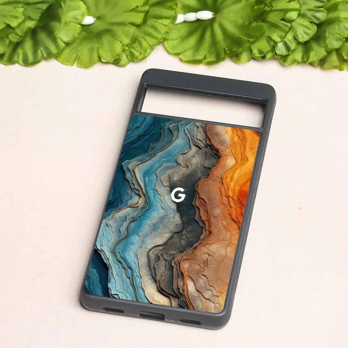 Layered Marble metal back case for Google Pixel 7 - Image 2