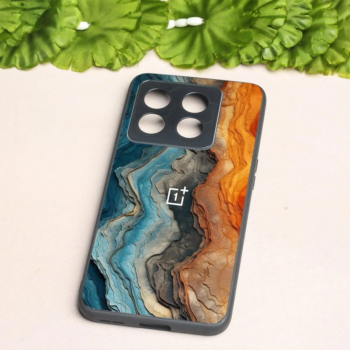 Layered Marble metal back case for Oneplus 10T - Image 2