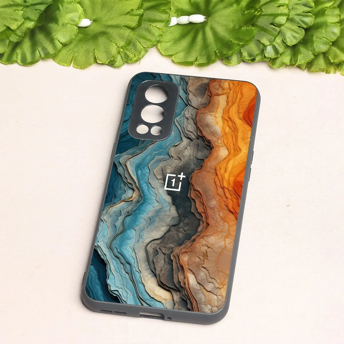 Layered Marble metal back case for Oneplus Nord 2 - Image 2