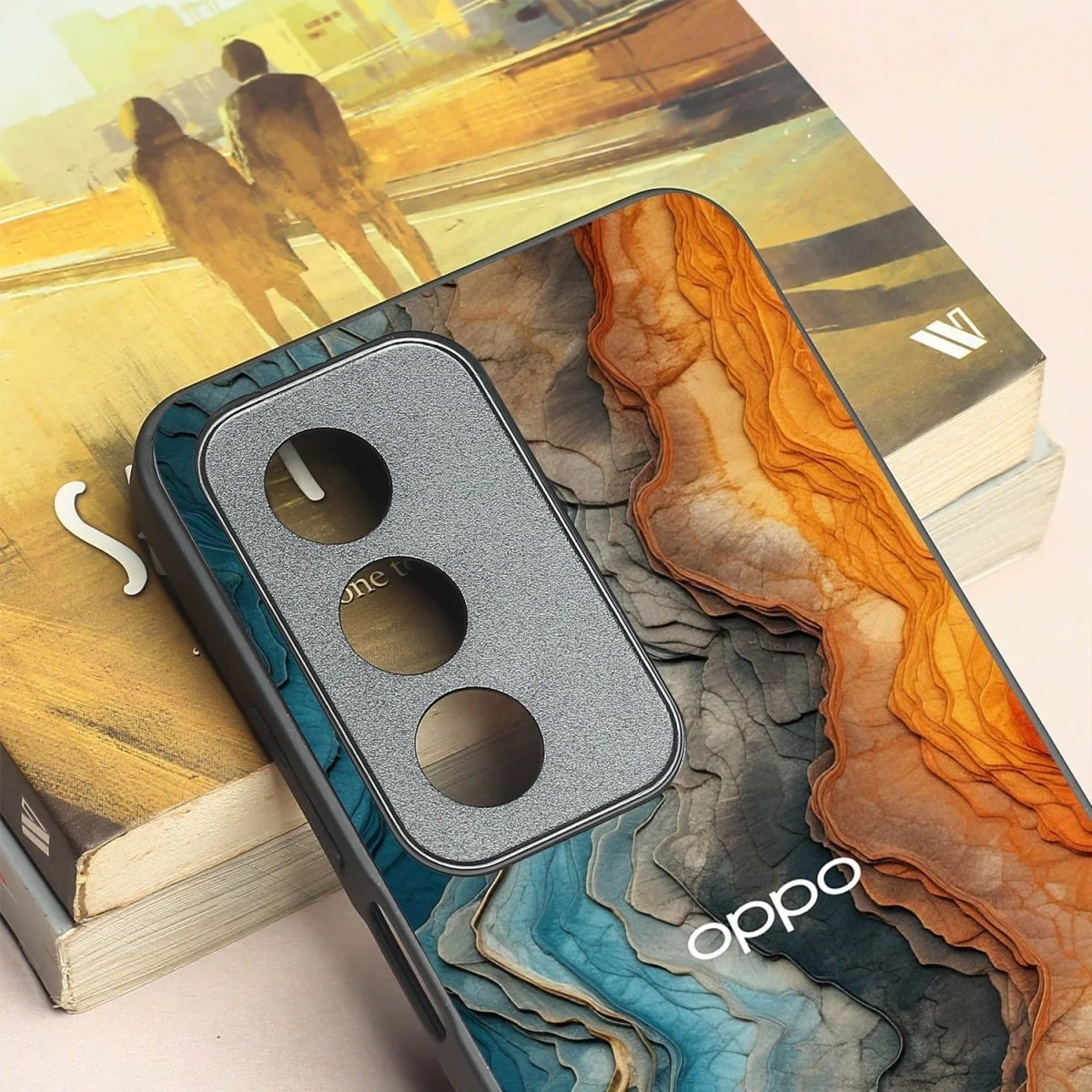 Layered Marble metal back case for Oppo A3 Pro 5g - Image 3