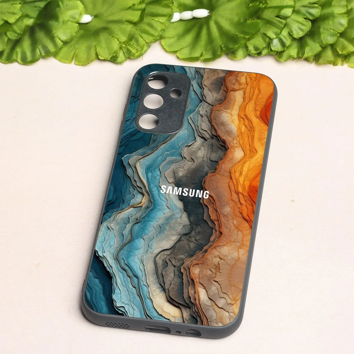Layered Marble metal back case for Samsung A14 - Image 2