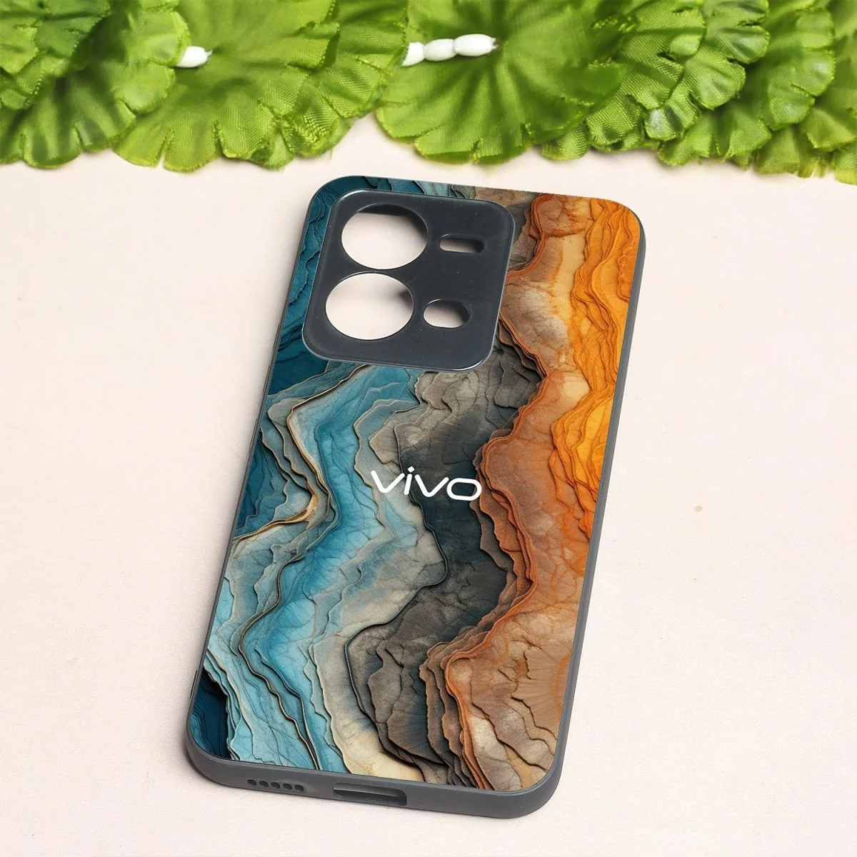 Layered Marble metal back case for Vivo V25 - Image 2