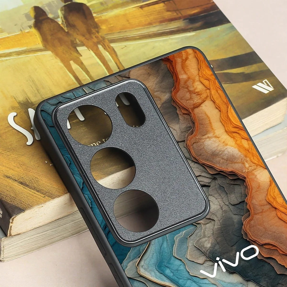 Layered Marble metal back case for Vivo V29 - Image 3