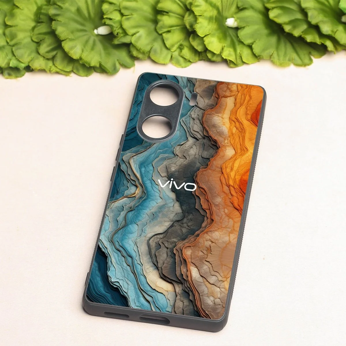 Layered Marble metal back case for Vivo V29e - Image 2