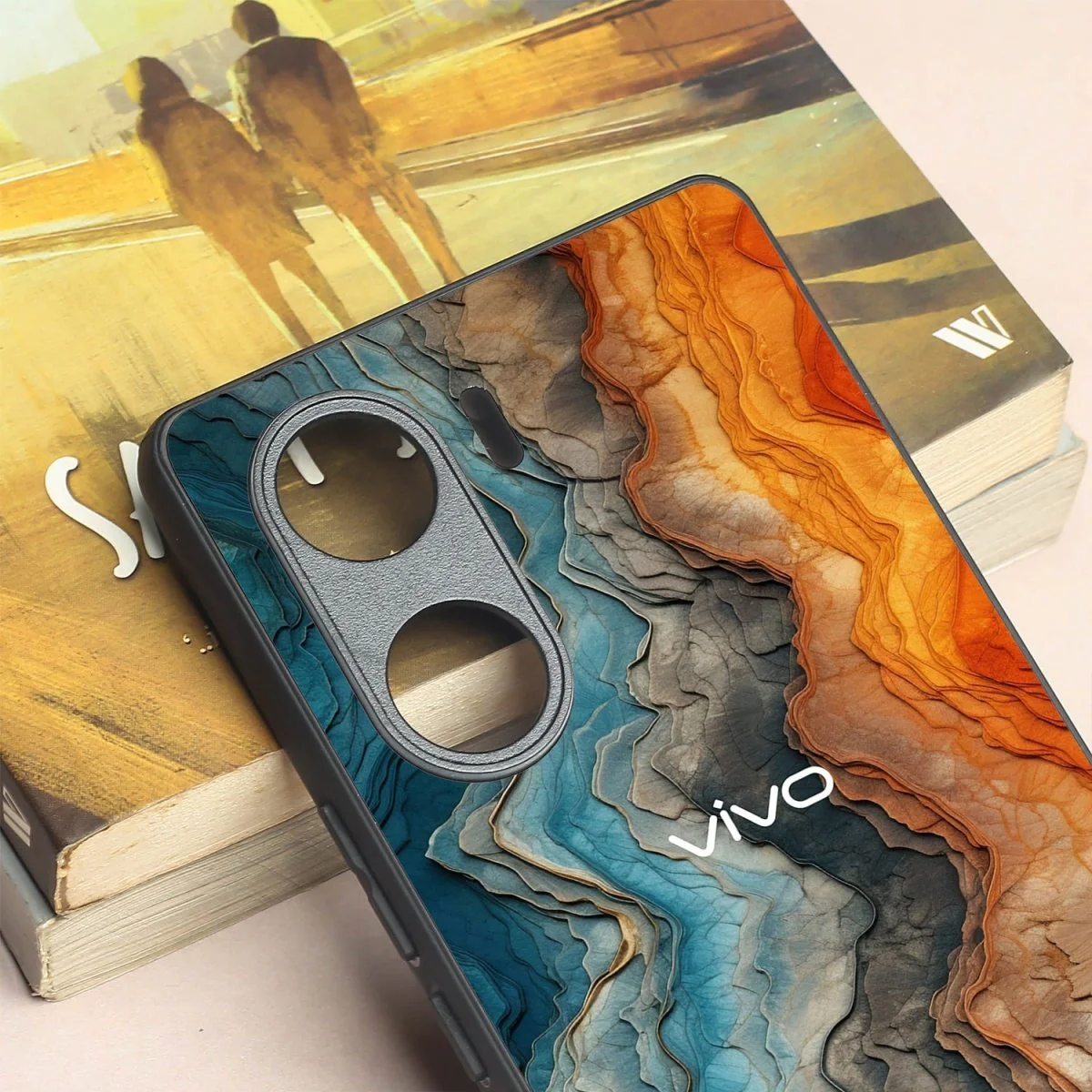 Layered Marble metal back case for Vivo V29e - Image 3