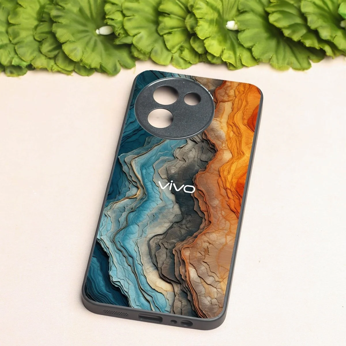 Layered Marble metal back case for Vivo V30e - Image 2
