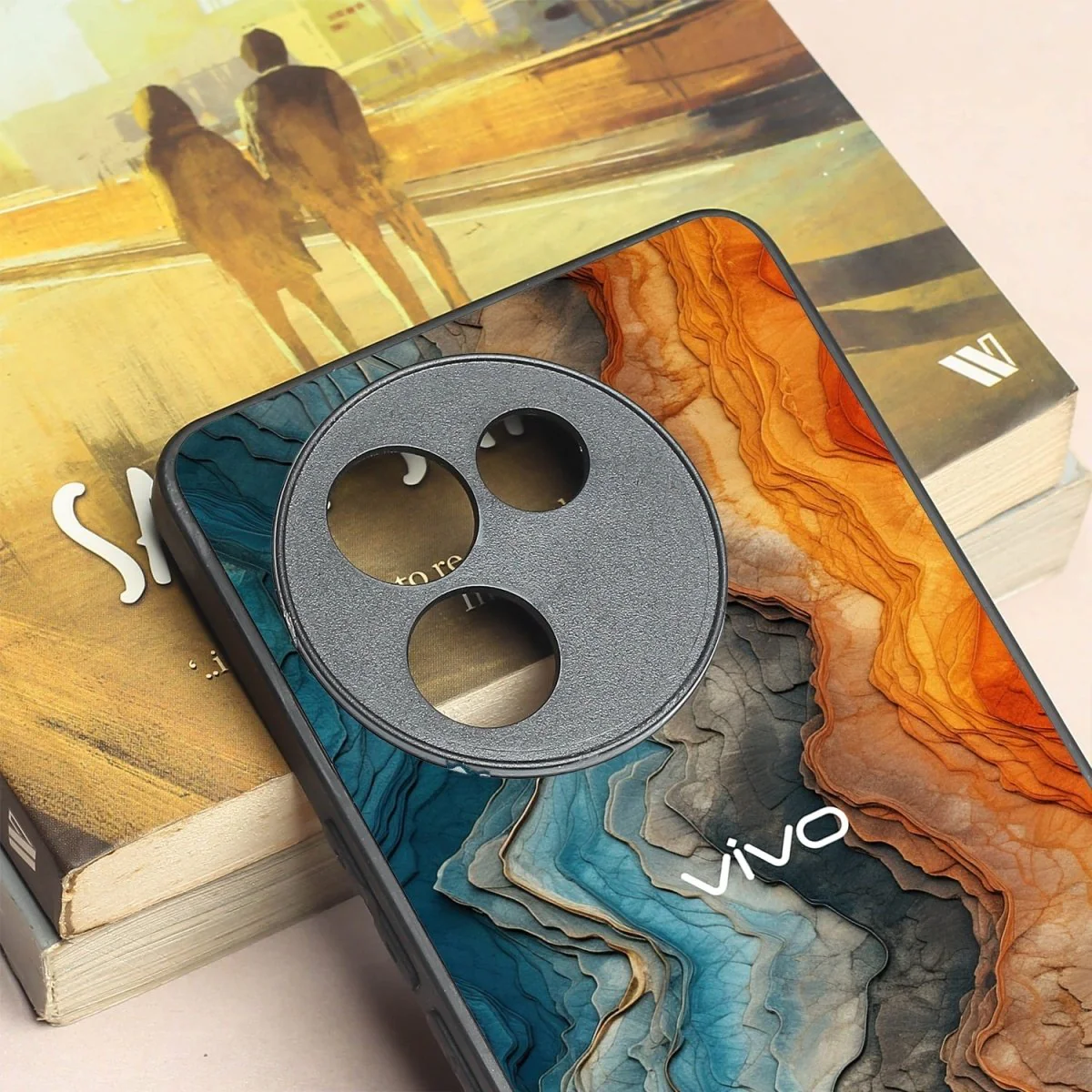 Layered Marble metal back case for Vivo V30e - Image 3