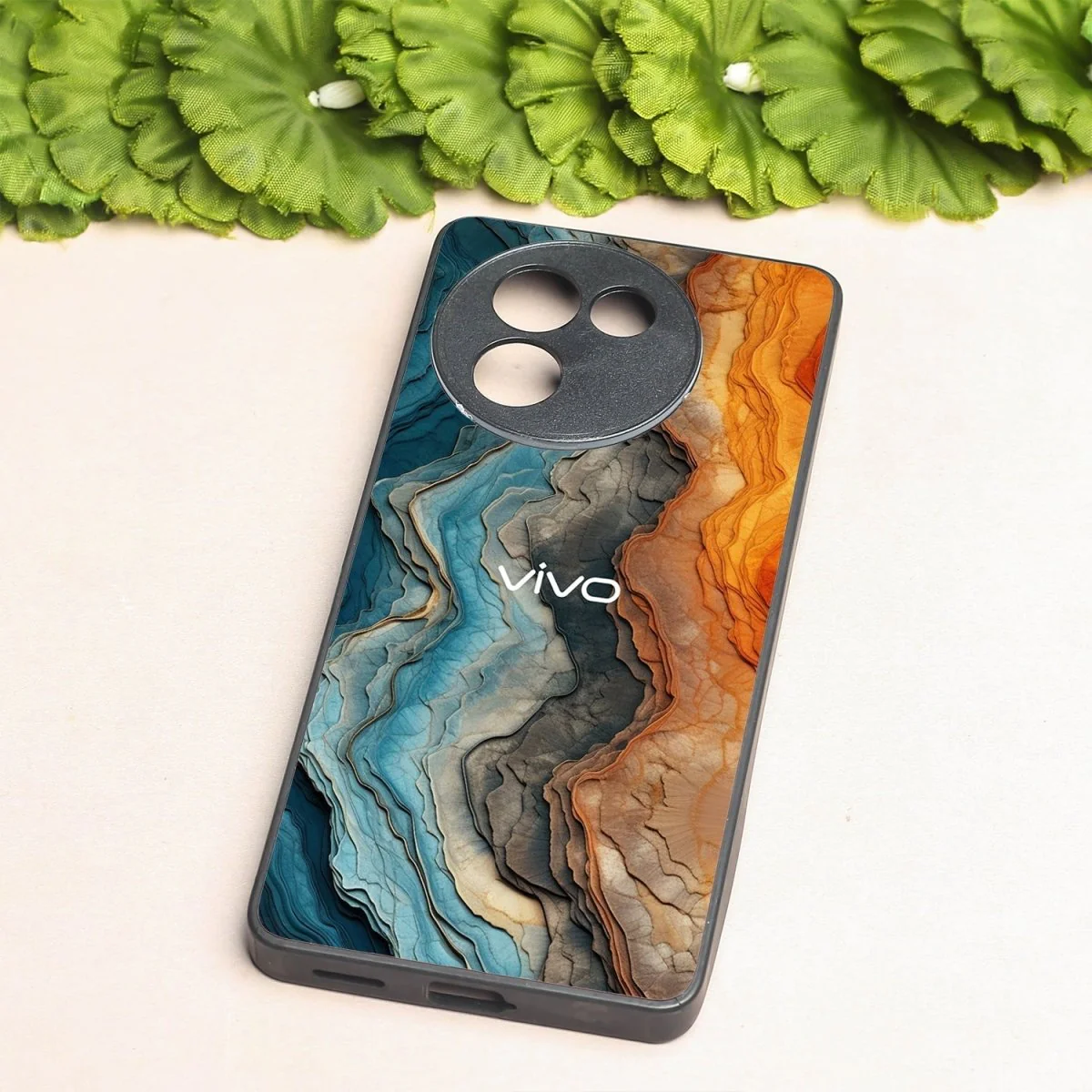 Layered Marble metal back case for Vivo Y200i - Image 2