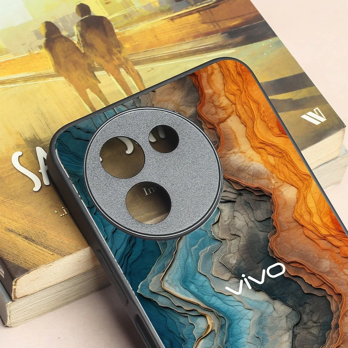 Layered Marble metal back case for Vivo Y200i - Image 3